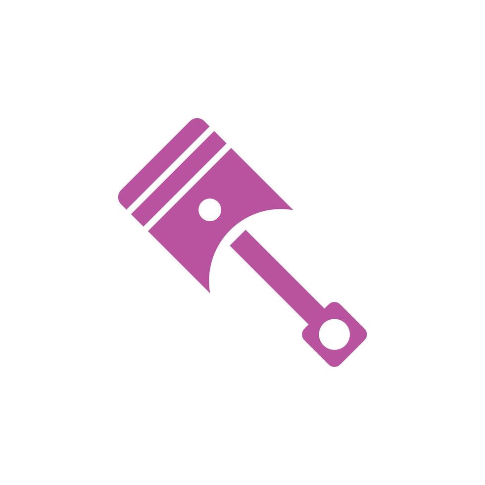 eps10 vector rosa pistón abstracto icono de arte sólido o logotipo aislado sobre fondo blanco. símbolo de motocicleta o pieza de automóvil en un estilo moderno y plano simple para el diseño de su sitio web y aplicación móvil