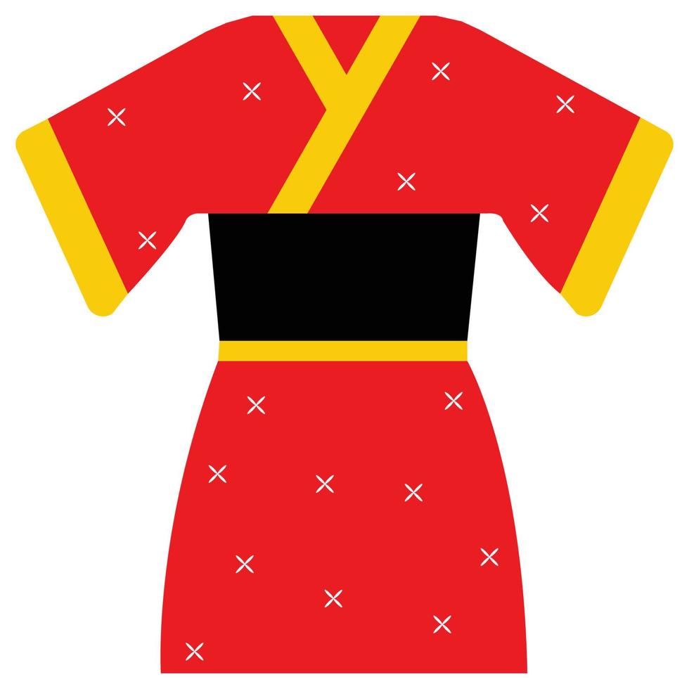 kimono que puede modificar o editar fácilmente vector