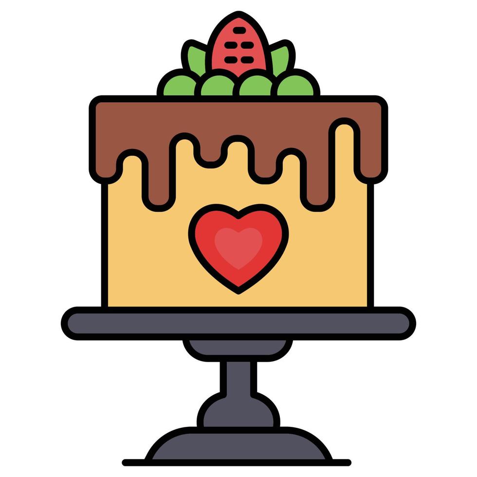Cake Which Can Easily Modify Or Edit vector