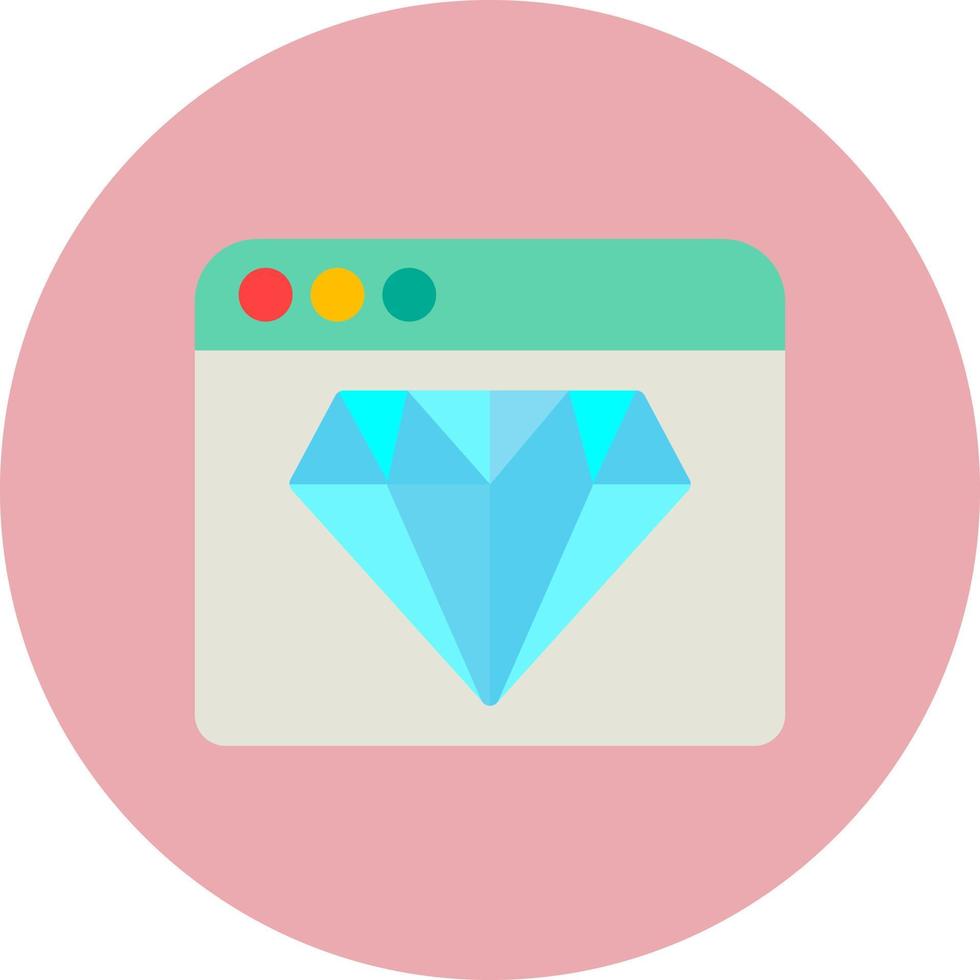 icono de vector de diamante