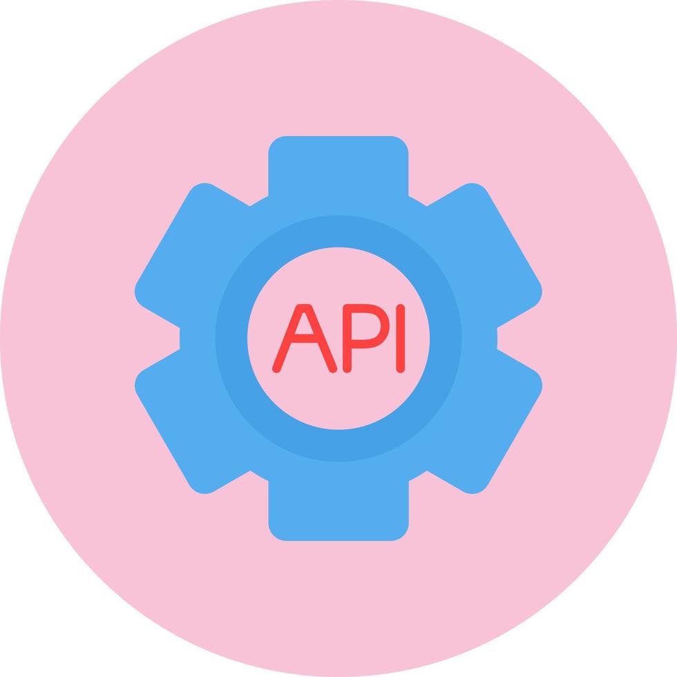 icono de vector de api