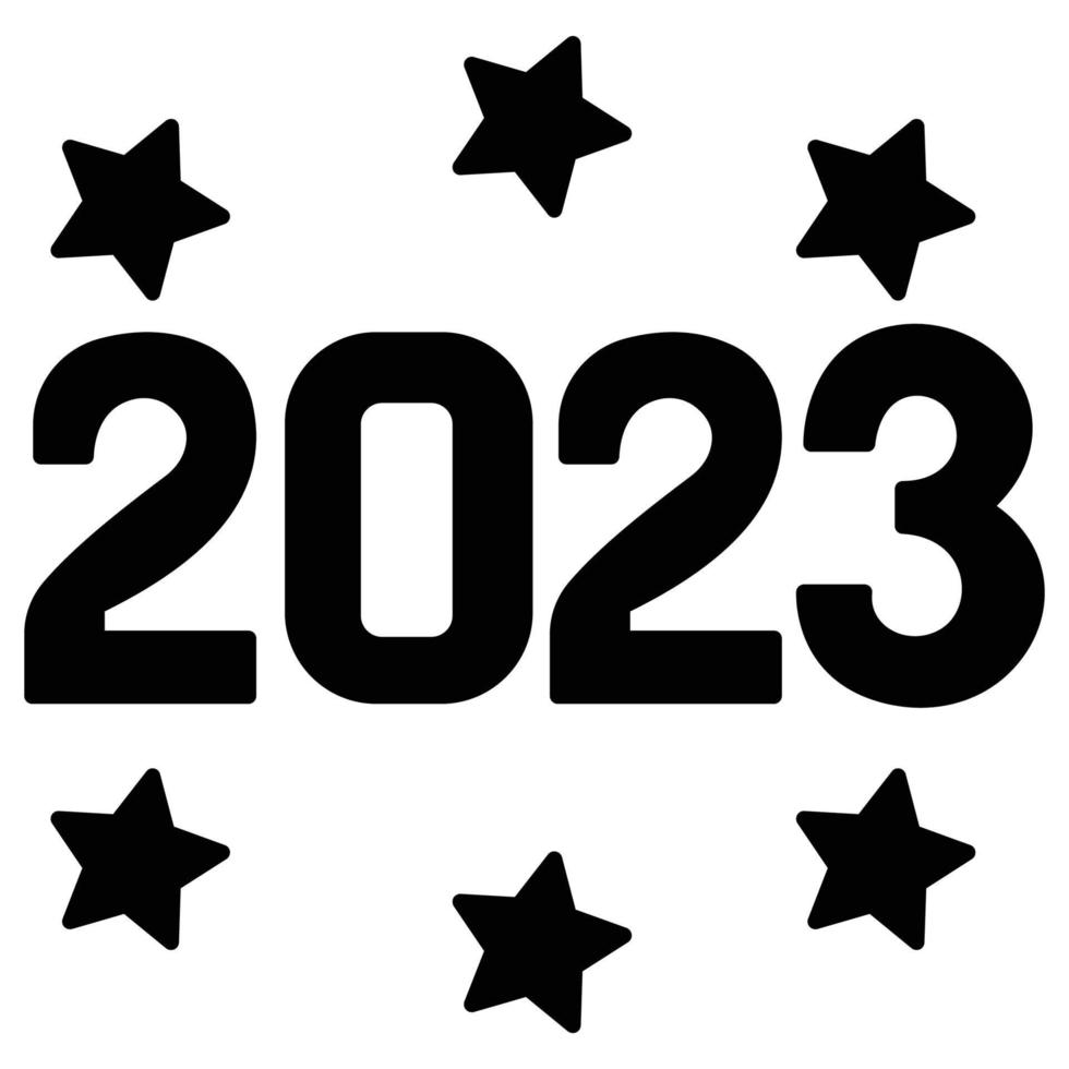 Happy New Year 2023 Which Can Easily Modify Or Edit vector