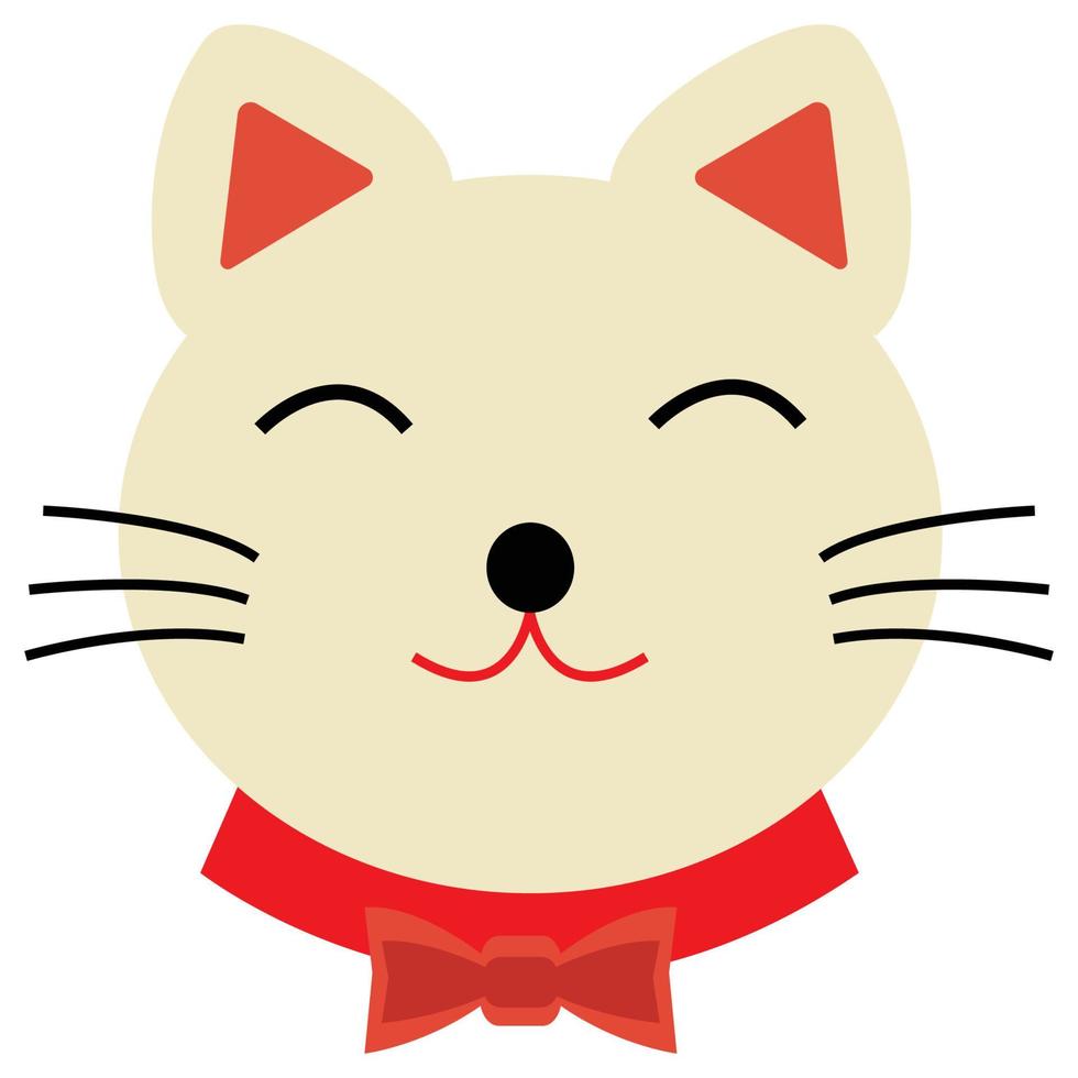 The Lucky Cat Which Can Easily Modify Or Edit vector