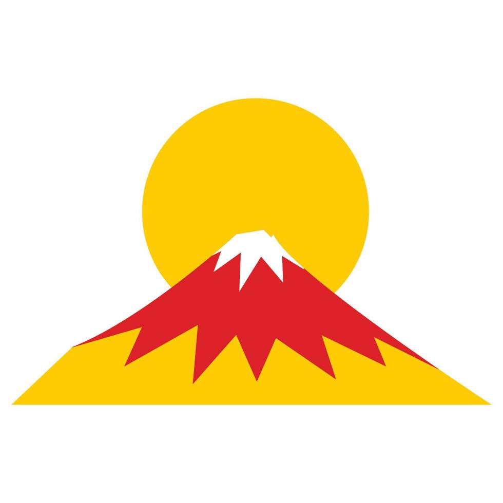 Fuji Mountain Which Can Easily Modify Or Edit vector