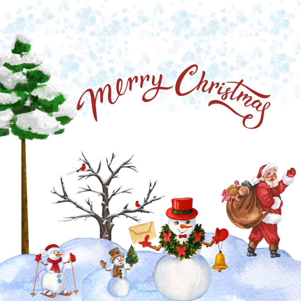 Merry Christmas Snow png