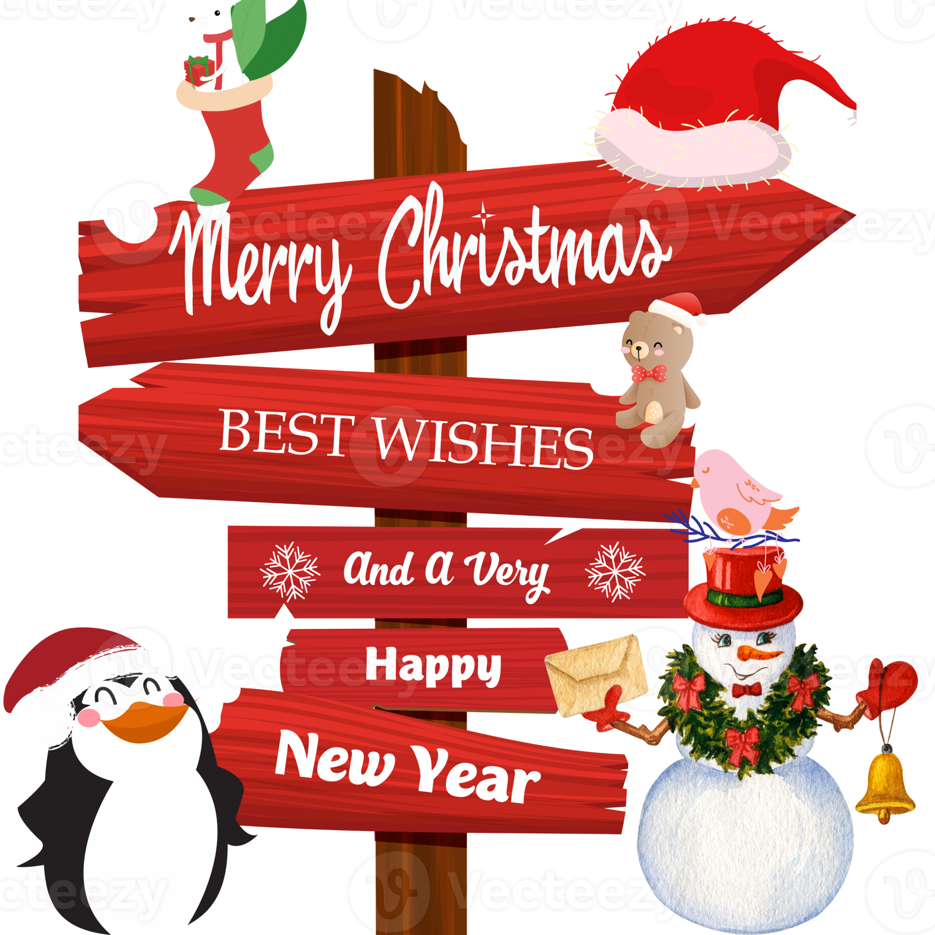 Merry Christmas and Happy New Year 16406741 PNG