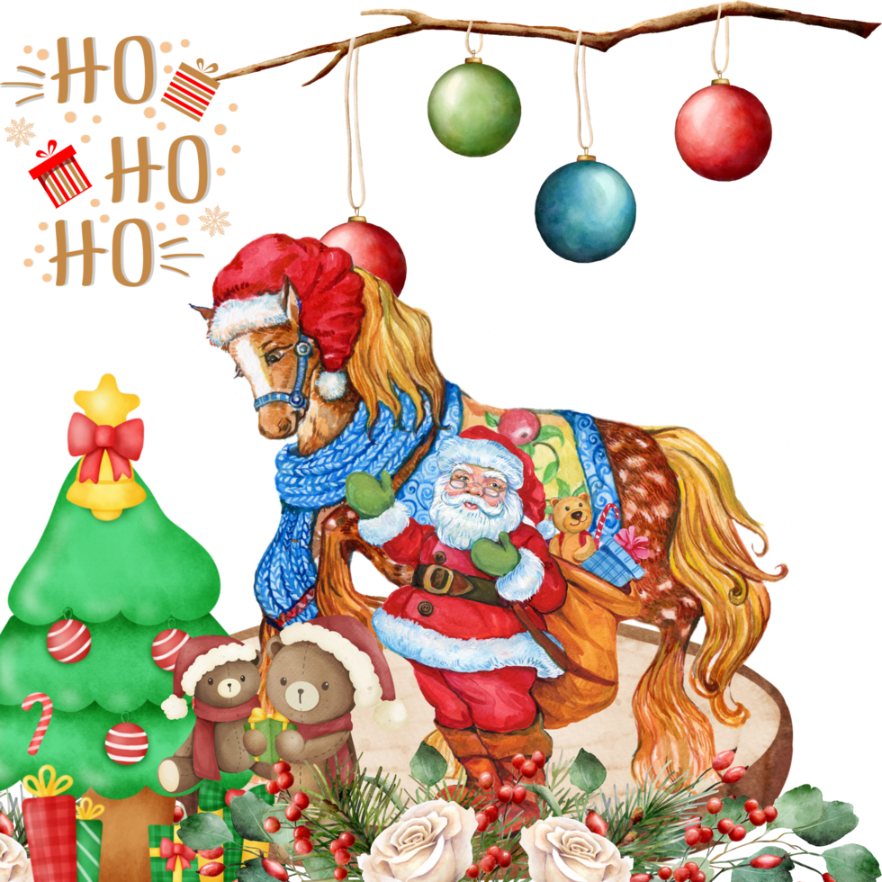 Ho Ho Holidays Decoration png