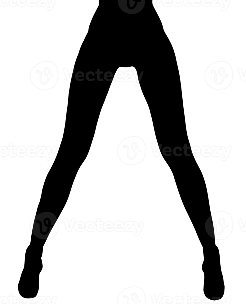 silueta de piernas largas y hermosas de mujer png