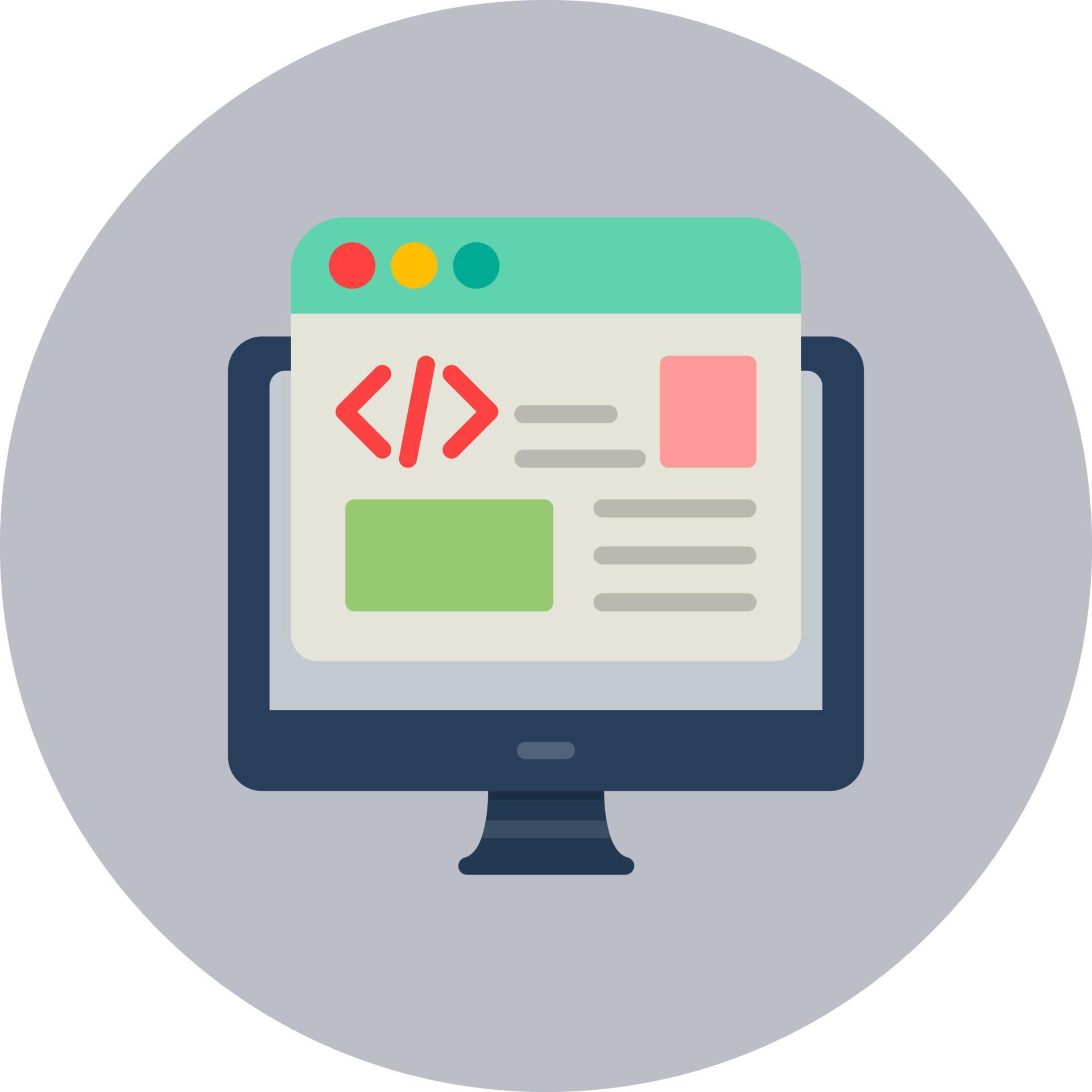 Back-end Developer Vector Icon 16407064 Vector Art at Vecteezy