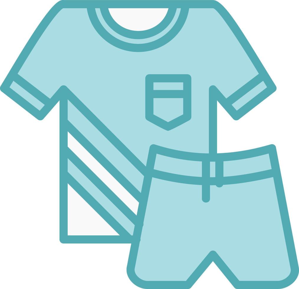 icono de vector de ropa deportiva