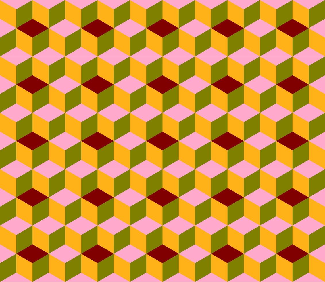 seamless geometric box pattern abstract background vector
