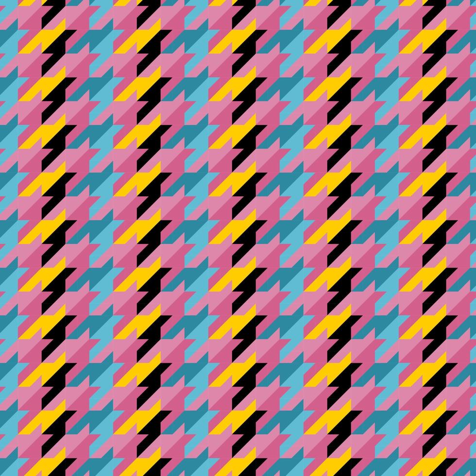 abstract geometric hounds tooth pattern background vector