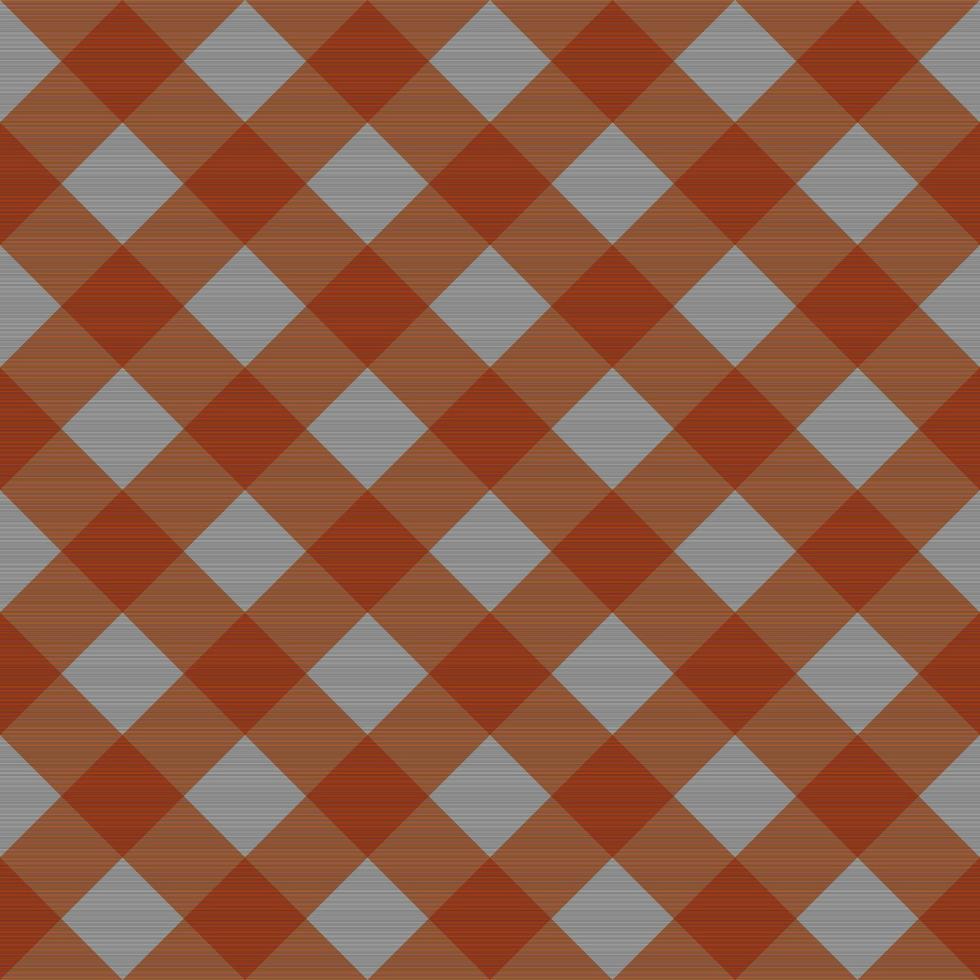 seamless pattern with orange plaid pattern vector