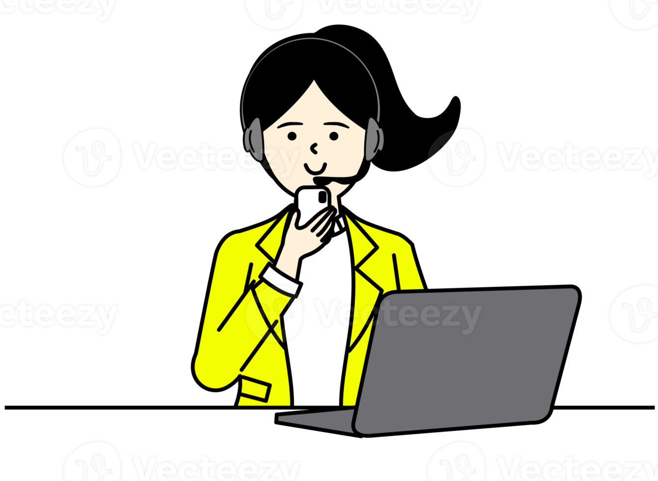 Office Woman Character Design png