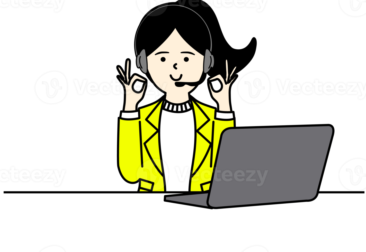 Office Woman Character Design png