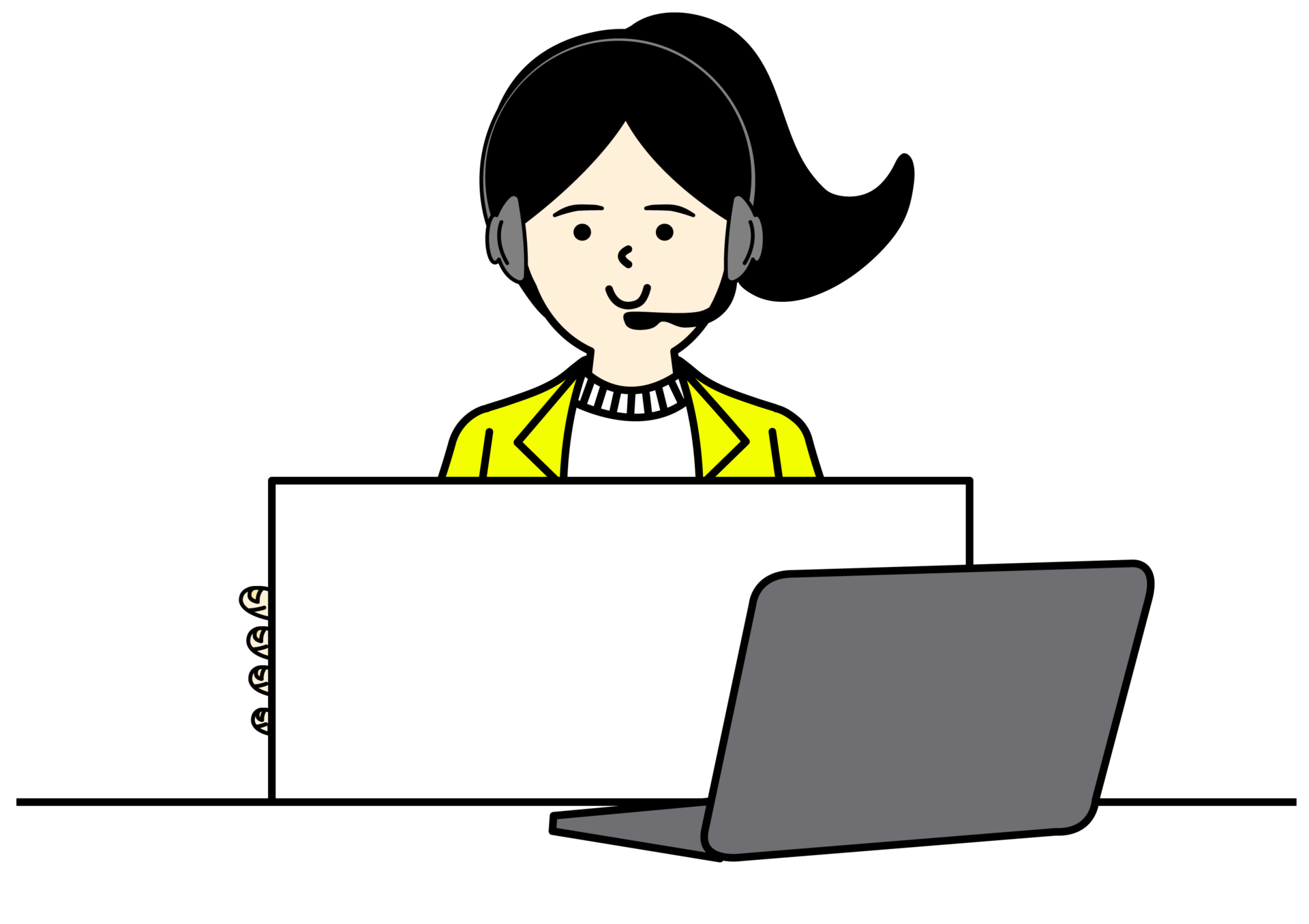 Free Office Woman Character Design 16407210 PNG with Transparent Background