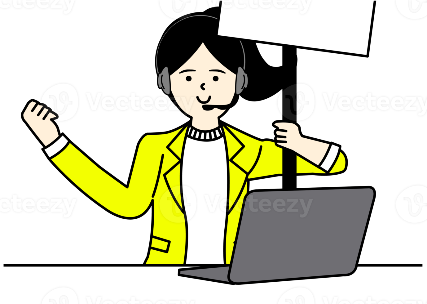 Office Woman Character Design png