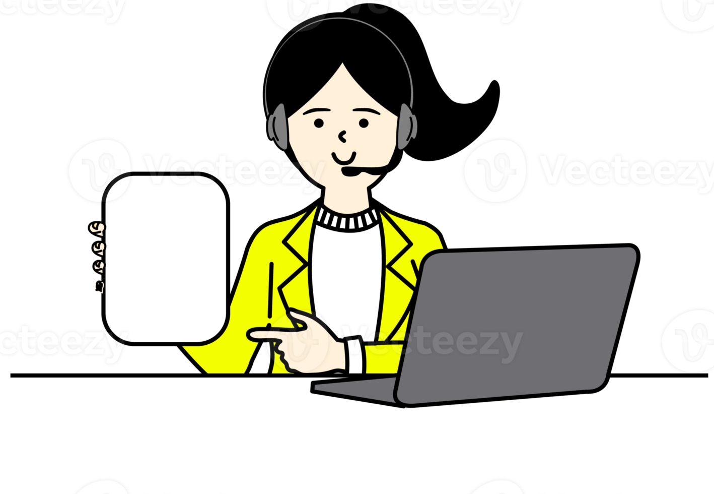 Office Woman Character Design png