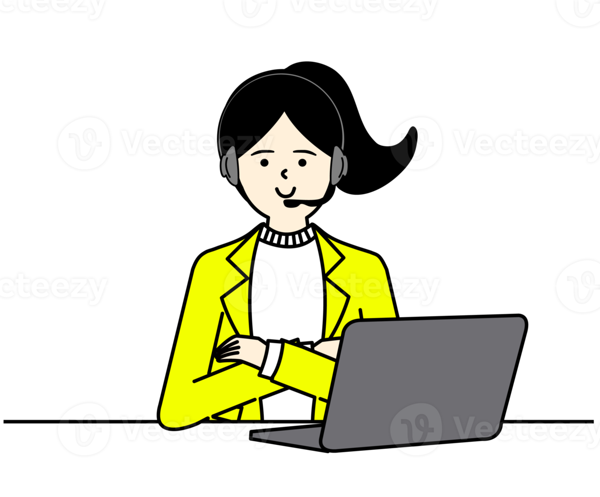 Office Woman Character Design png