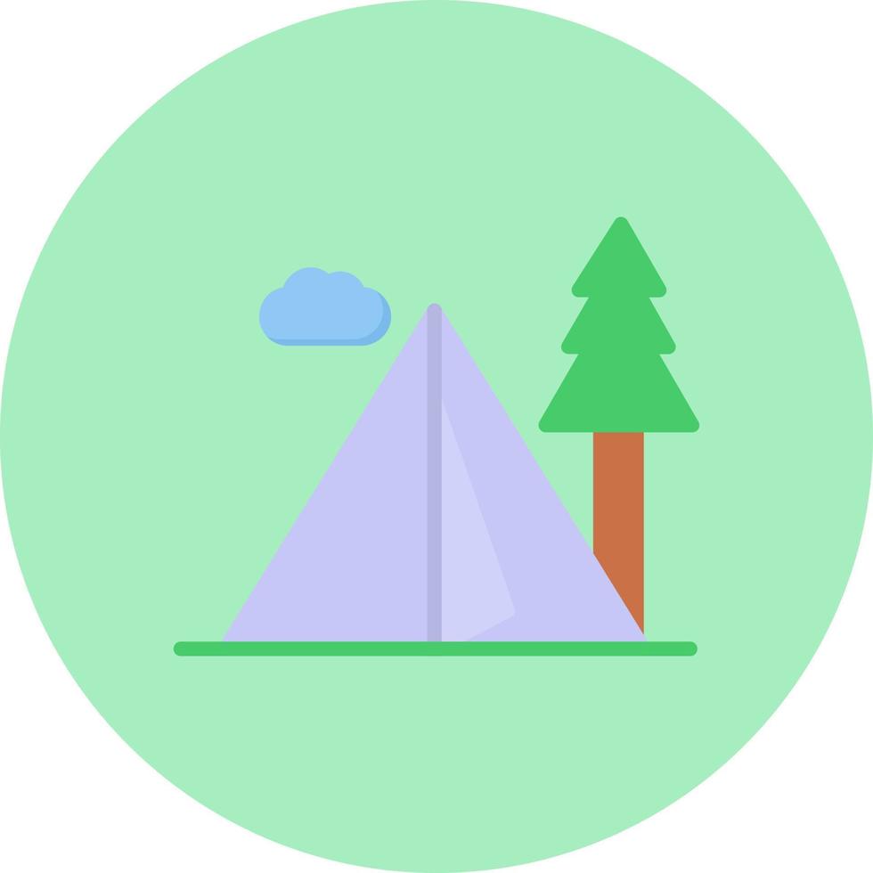 Camping Zone Vector Icon