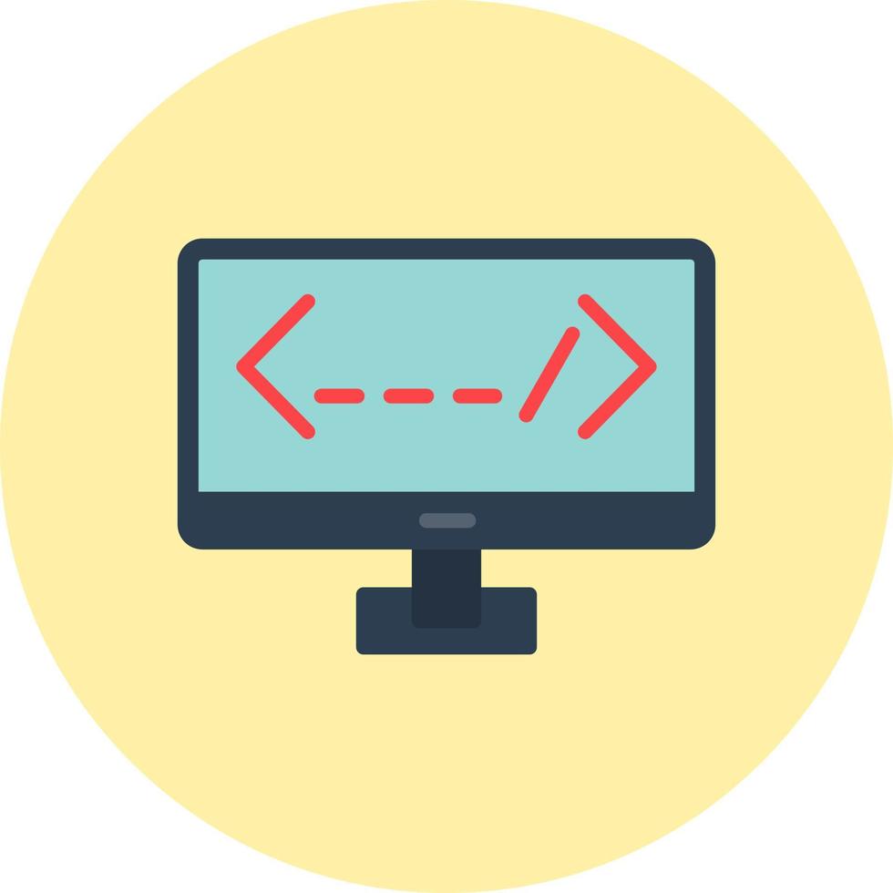 icono de vector de monitor de computadora