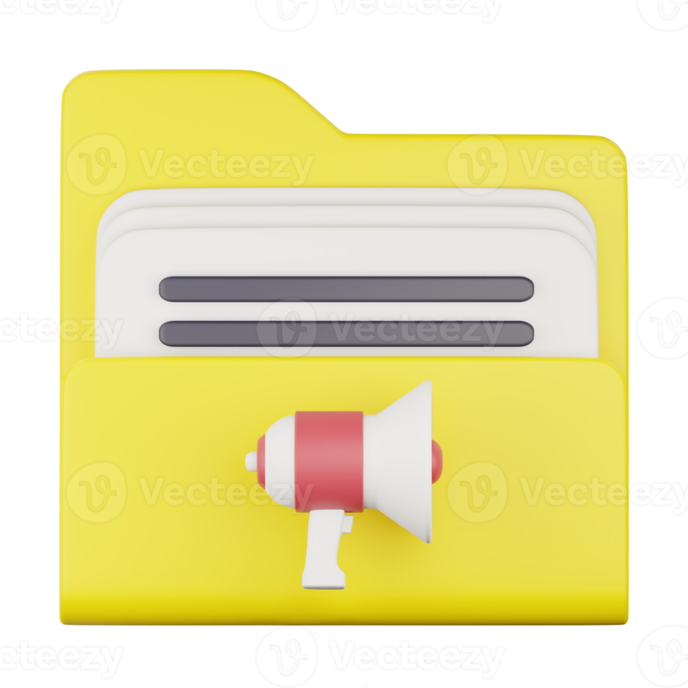 3d broadcast folder icon png