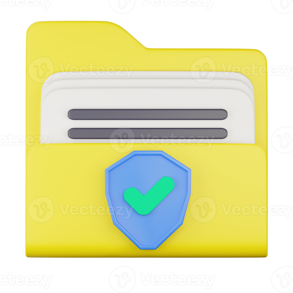 3d secure lock folder icon png