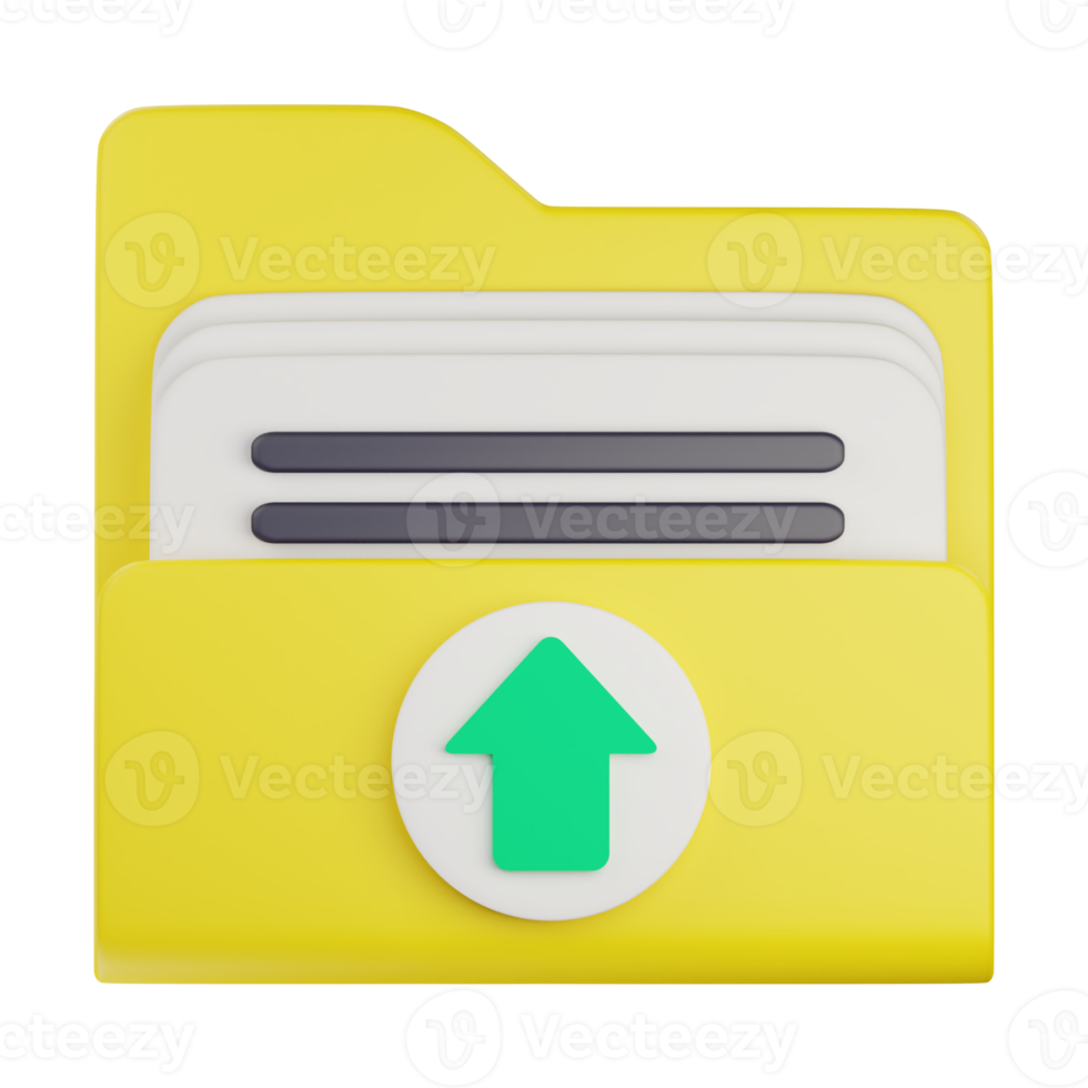 3d upload folder icon png