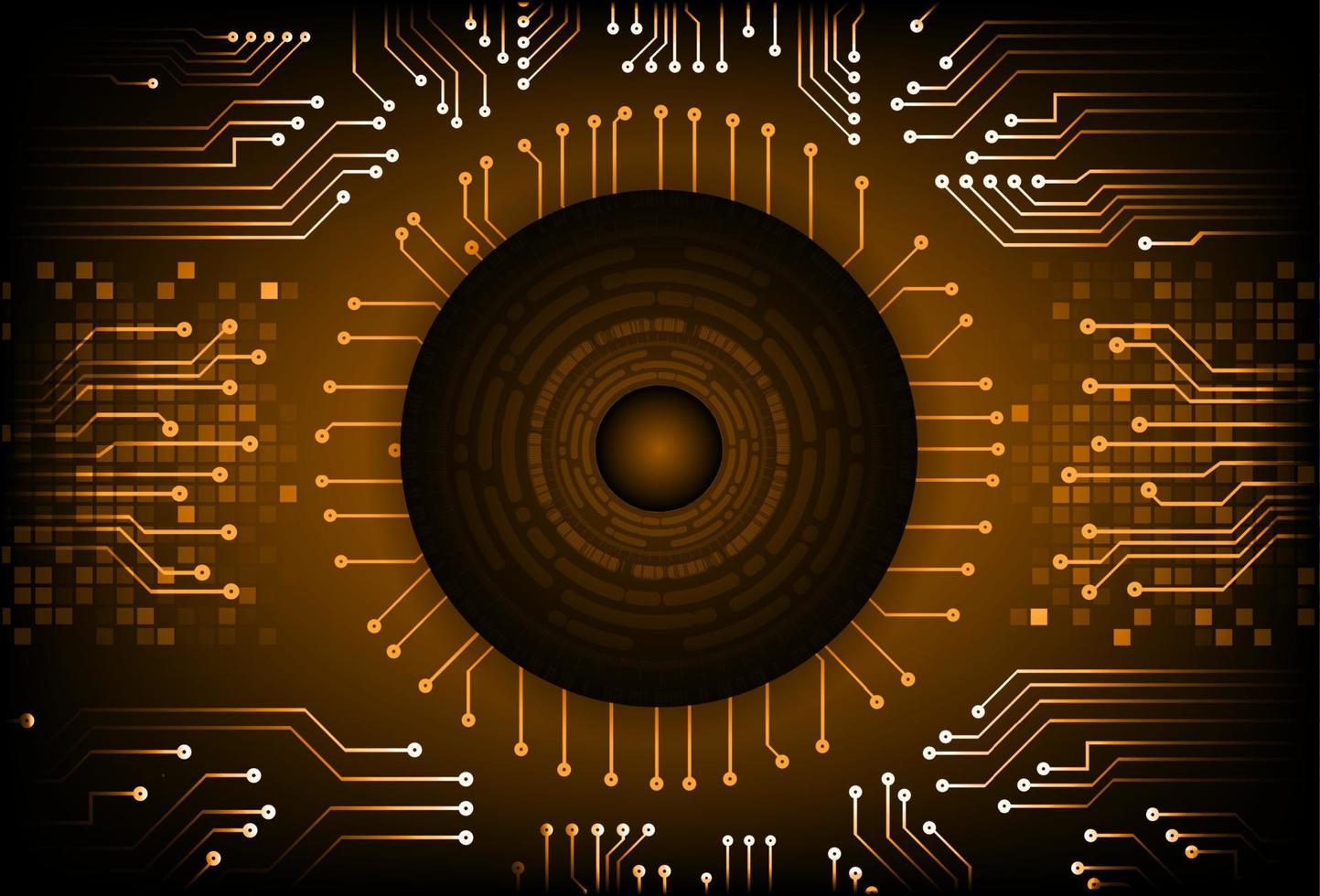 Modern Cybersecurity Technology Background with Eye vector