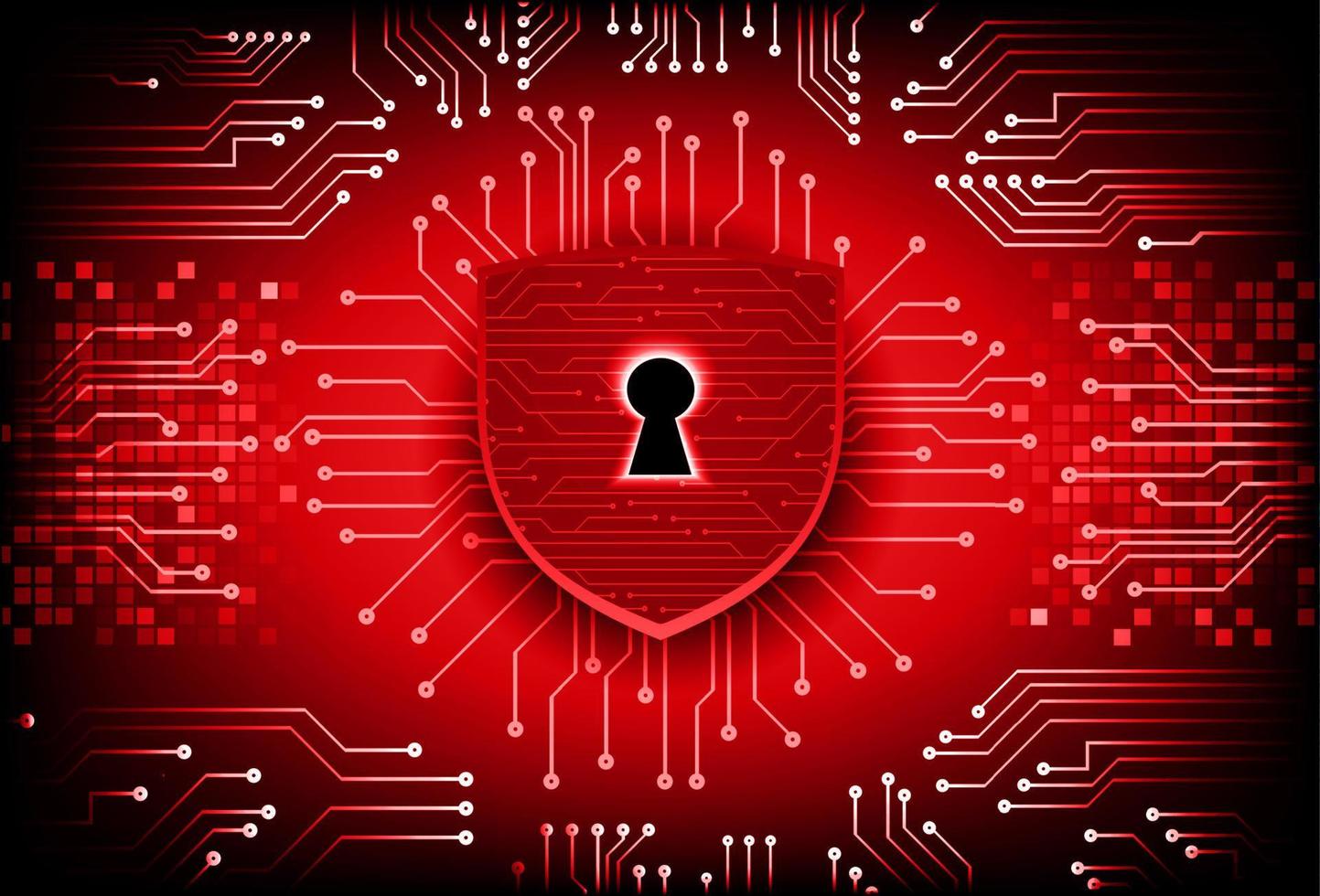 Modern Cybersecurity Technology Background with padlock vector