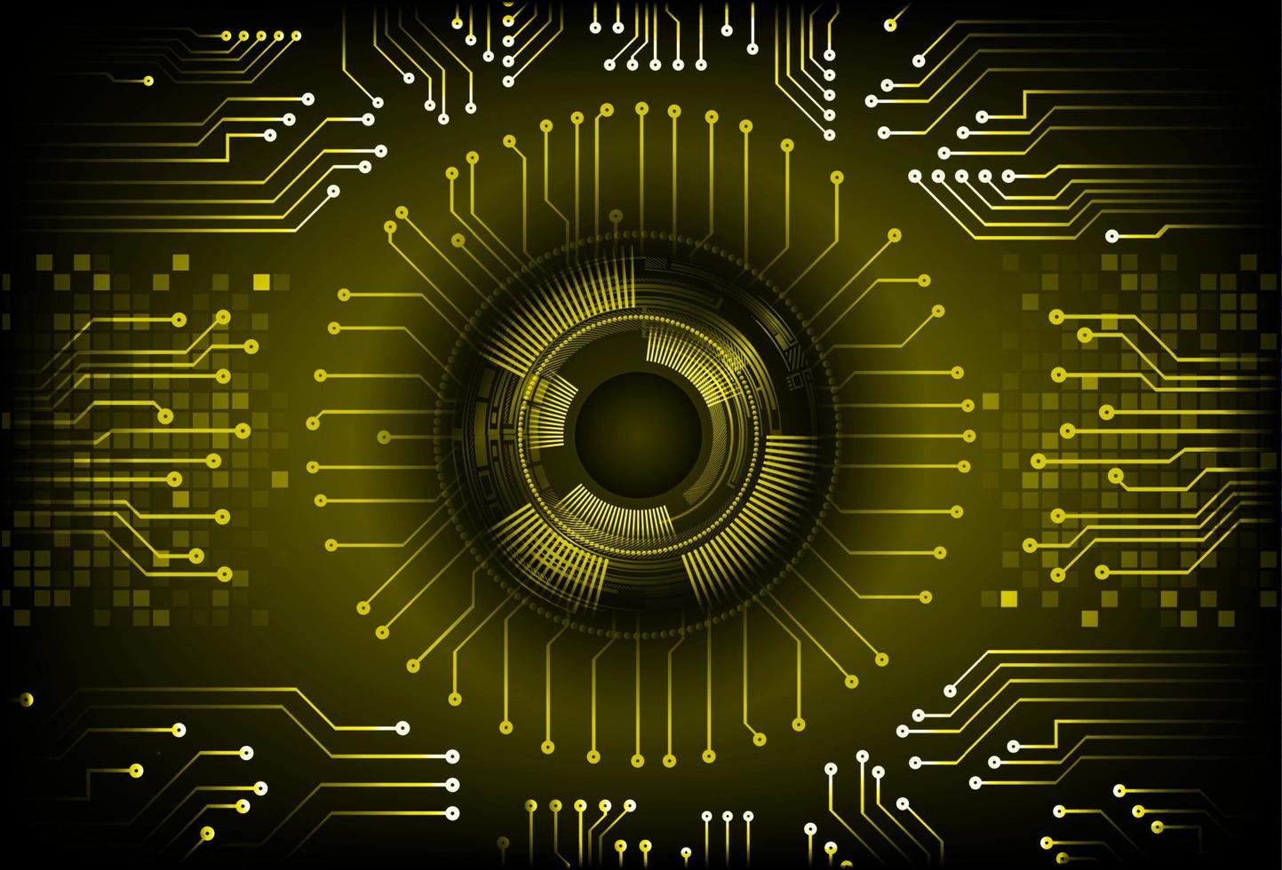 Modern Cybersecurity Technology Background with Eye vector