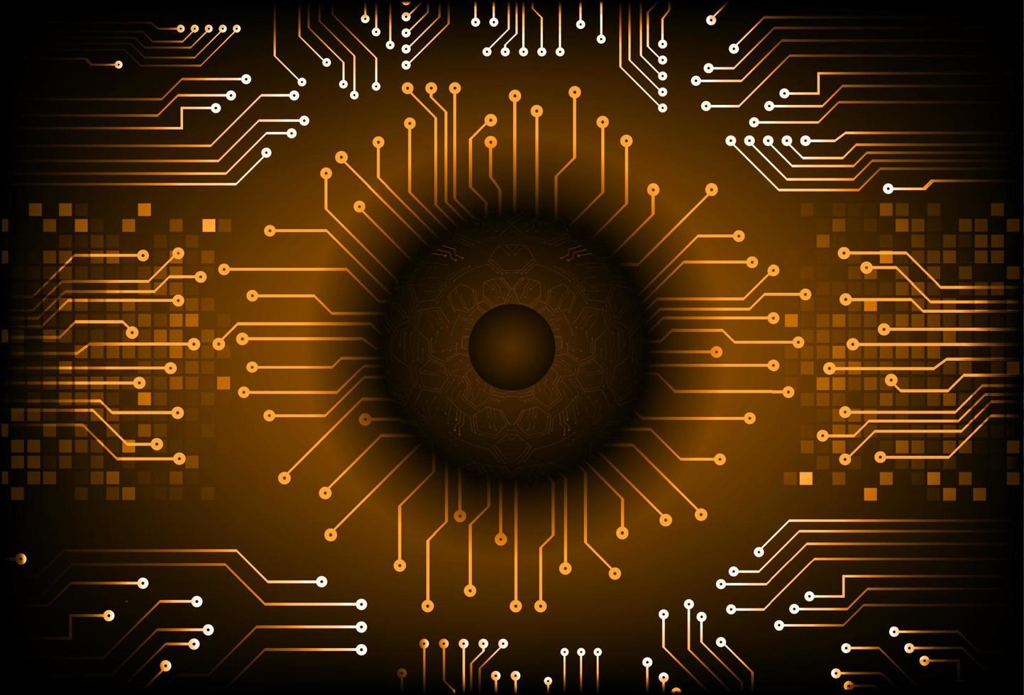 Modern Cybersecurity Technology Background with Eye vector