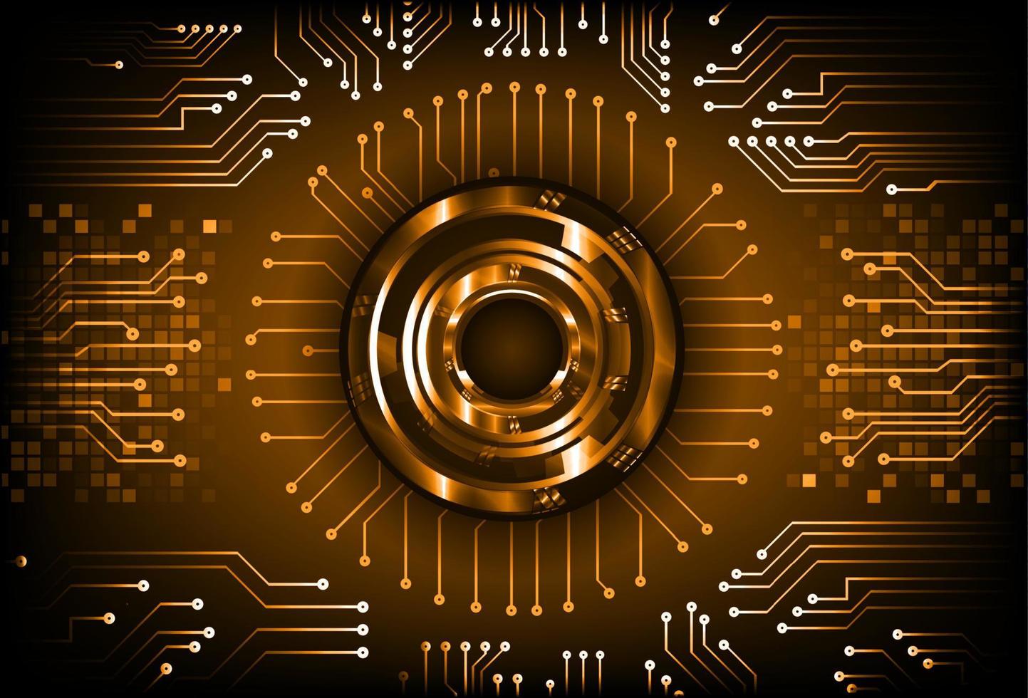 Modern Cybersecurity Technology Background with Eye vector