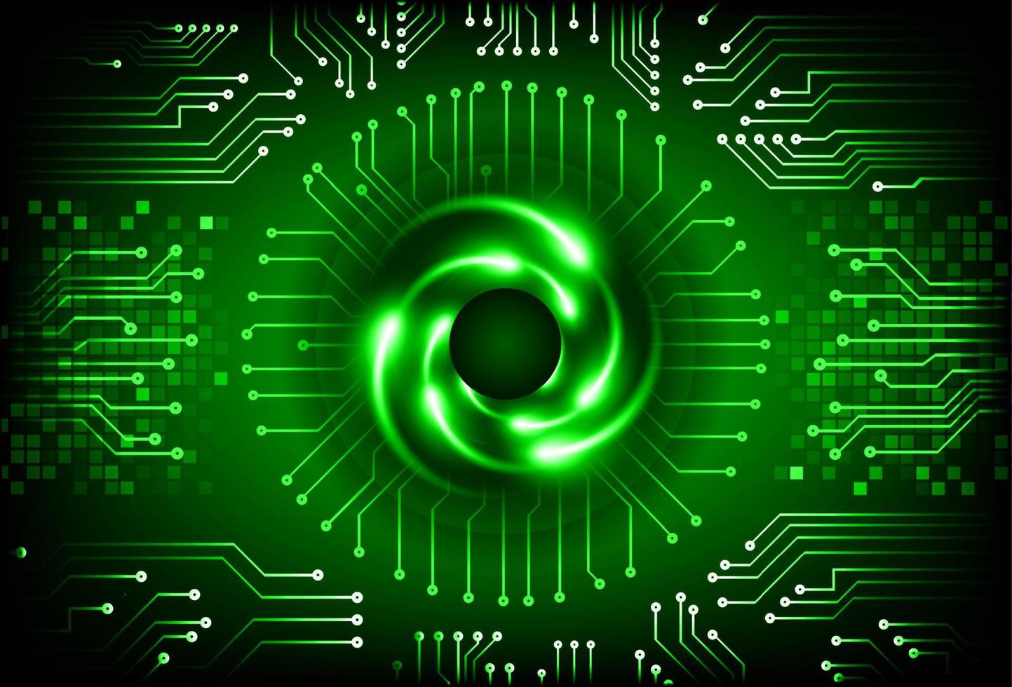 Modern Cybersecurity Technology Background with Eye vector