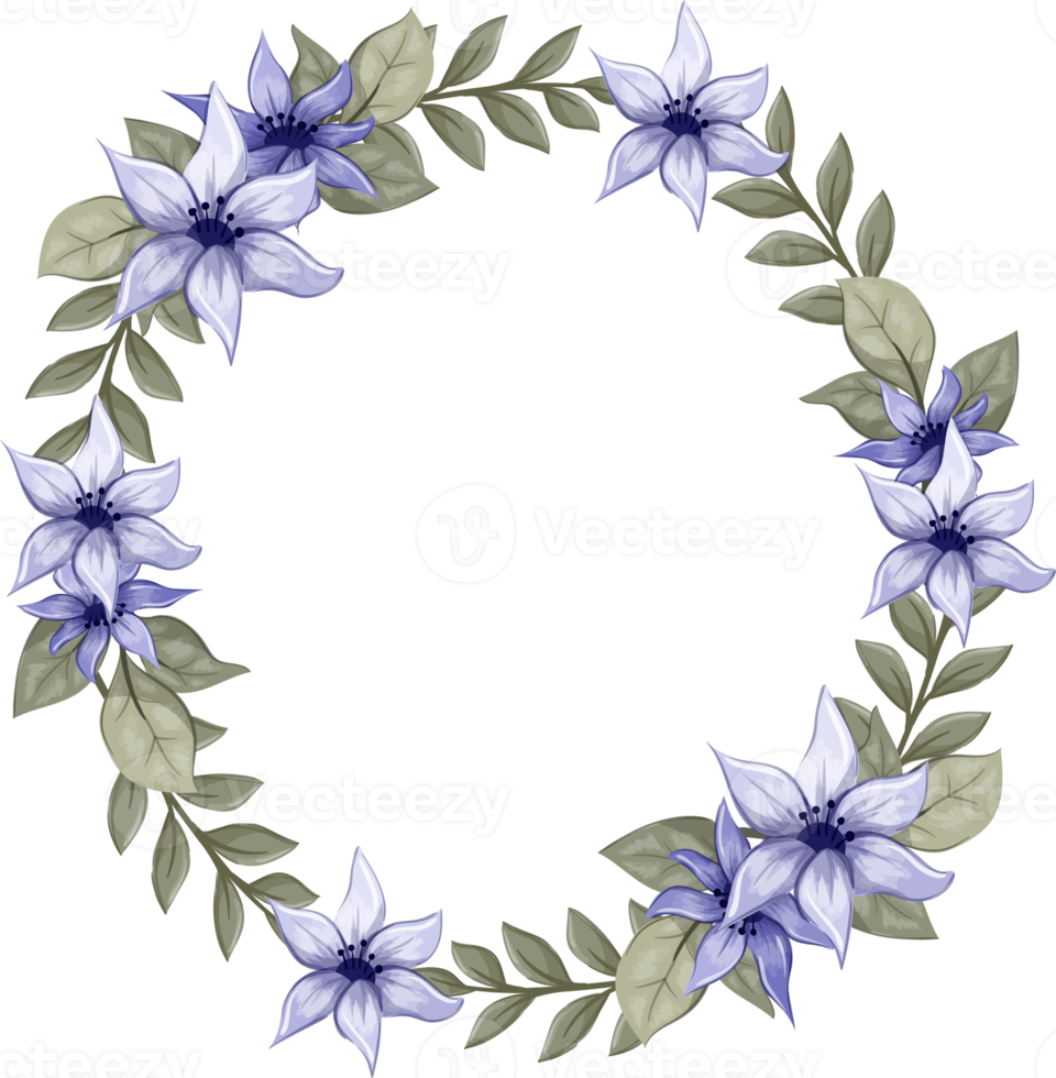 Purple Floral Bouquet With Watercolor png