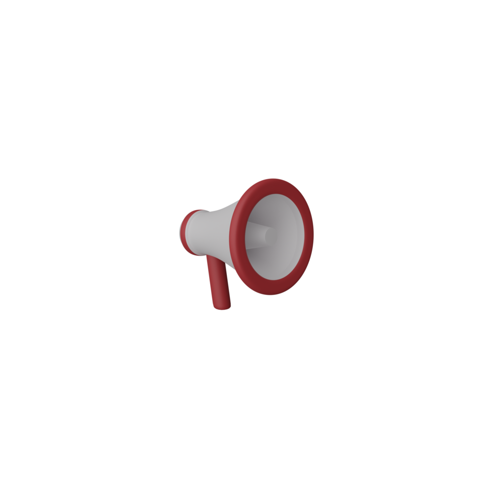 Megaphone Icon 3D png