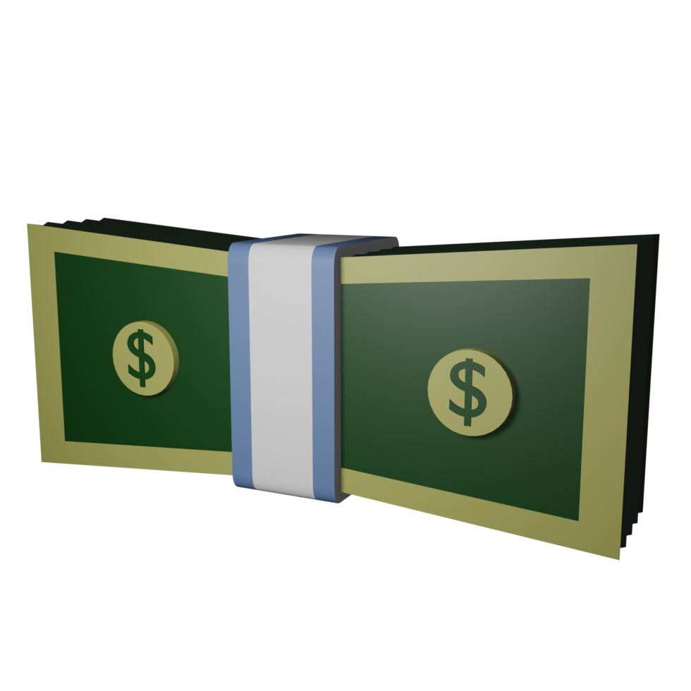 icono de dinero modelo 3d png