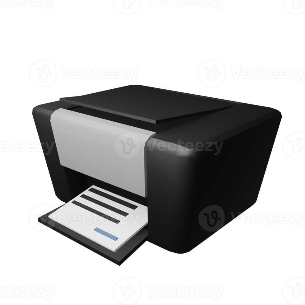 printer icon 3d modeling png