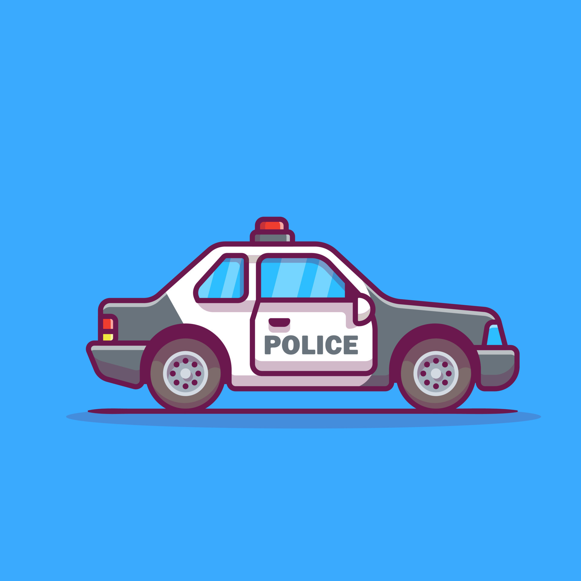 Police Car Vector Art, Icons, and Graphics for Free Download