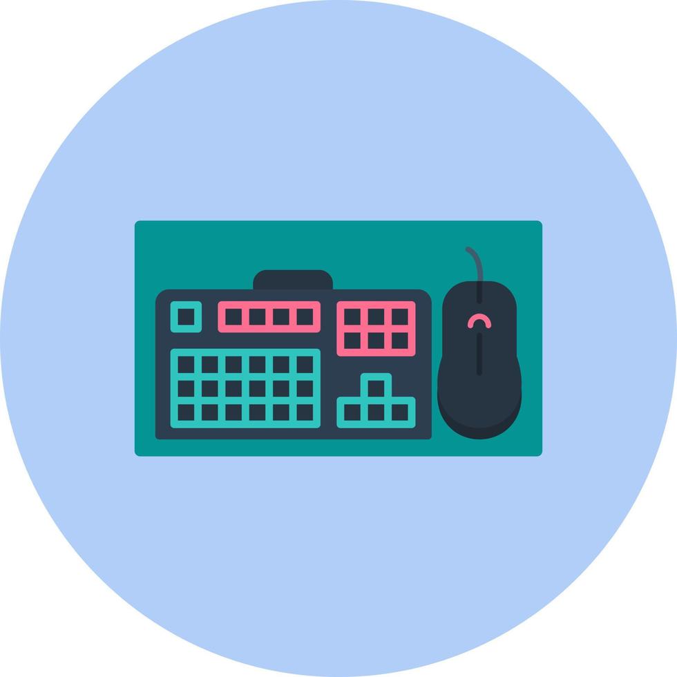 icono de vector de almohadilla de teclado