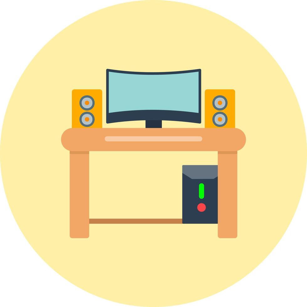 Gaming Setup Vector Icon