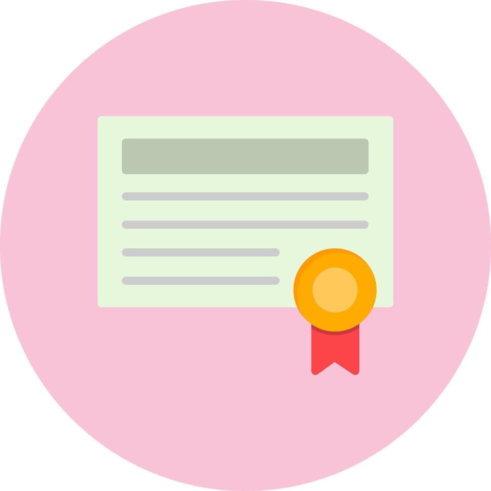 icono de vector de certificado