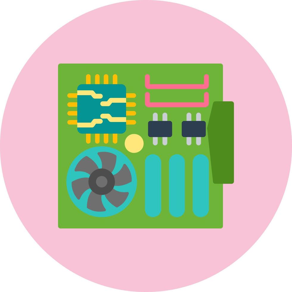 Gaming Motherboard Vector Icon