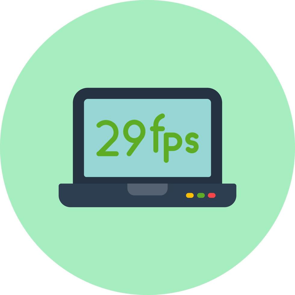 Frames Per Second Vector Icon