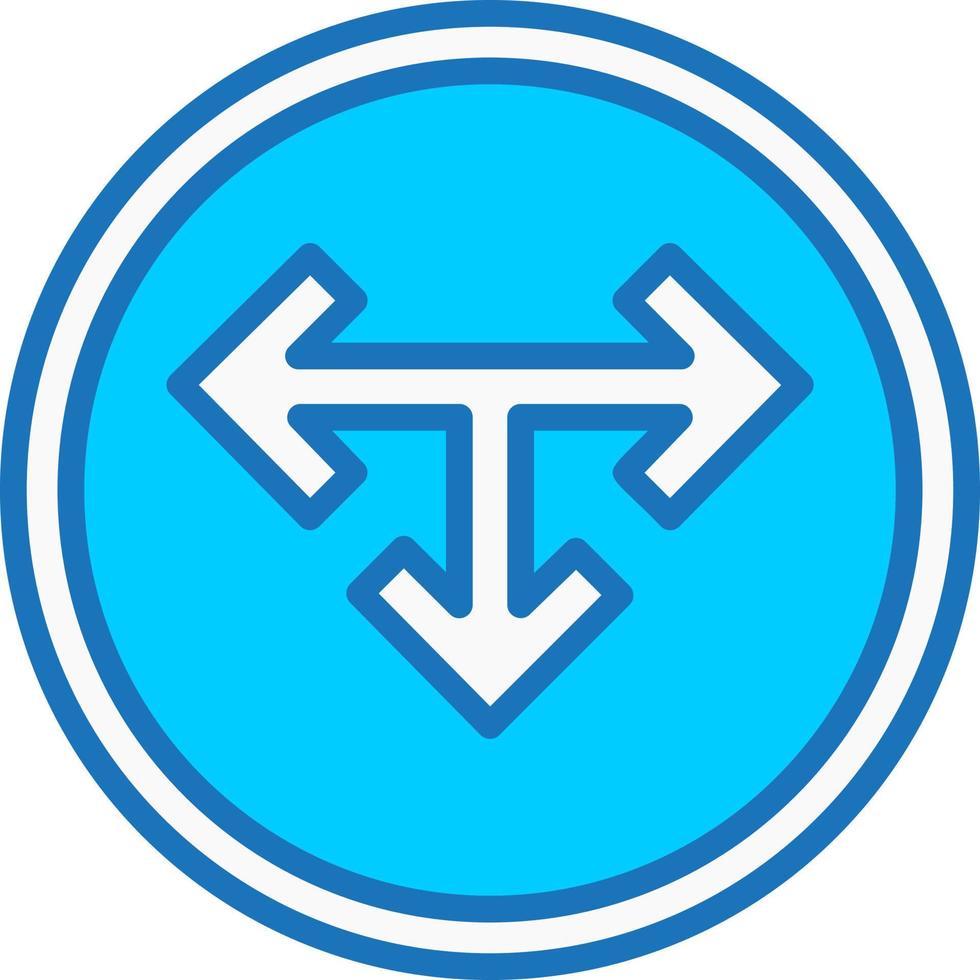 T Junction Vector Icon