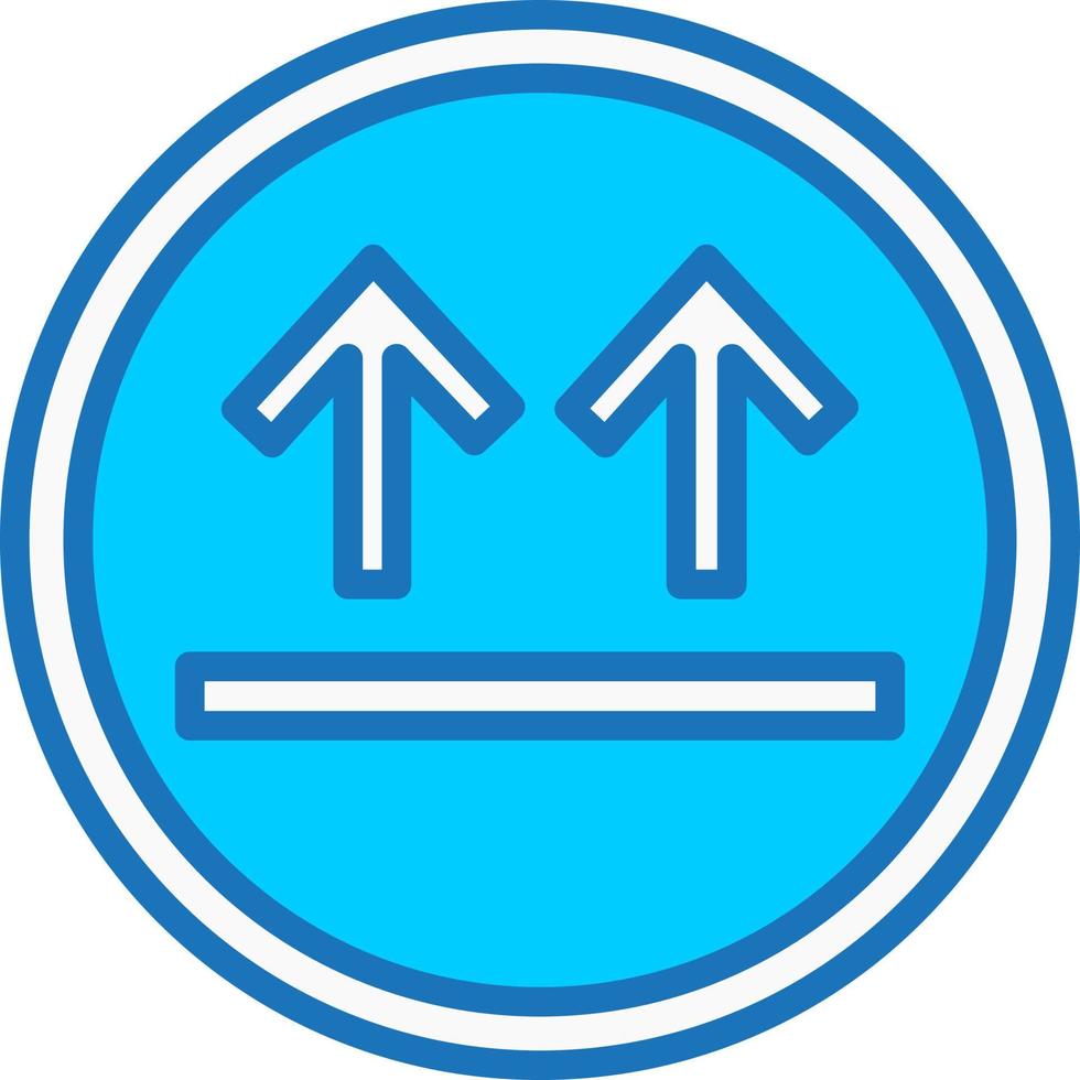 This Side Up Arrow Vector Icon