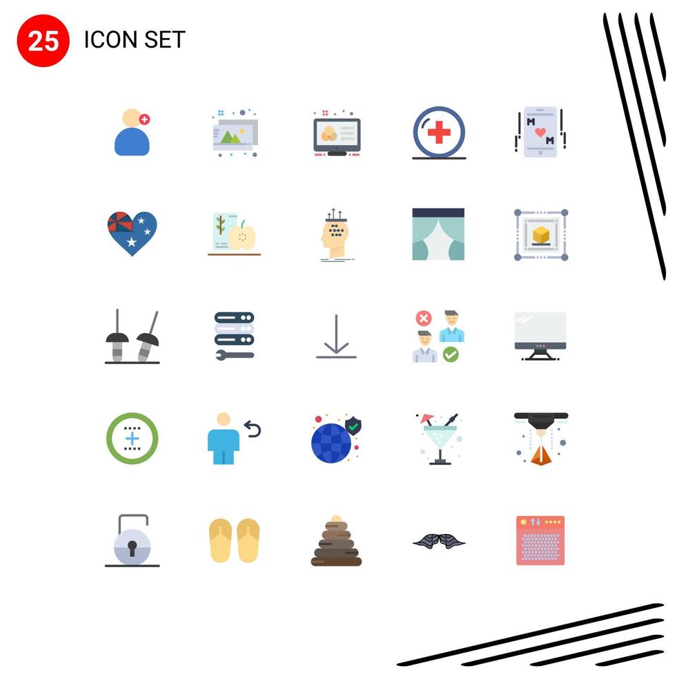 25 Creative Icons Modern Signs and Symbols of phone medicine adjustment medical health Editable Vector Design Elements