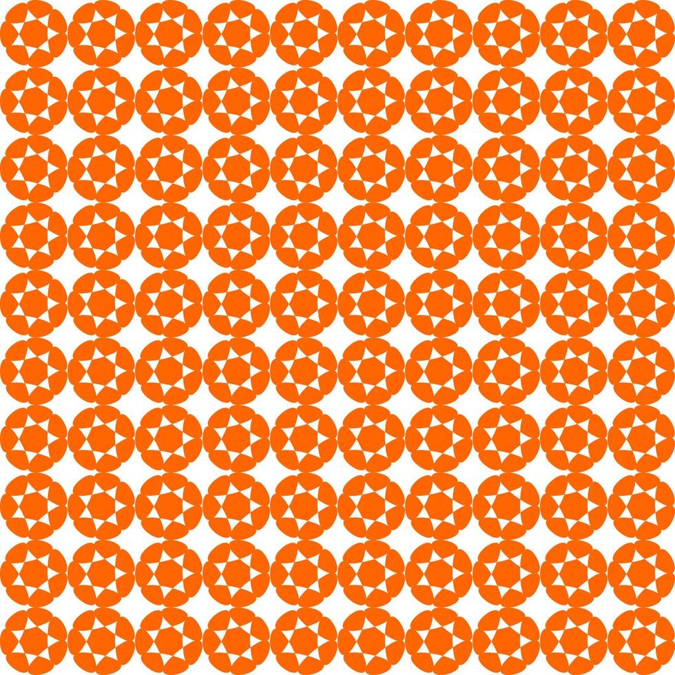 ilustración vectorial de patrón floral naranja, adecuada como fondo y también adecuada para rellenar objetos con patrones de color o con el color de una imagen. vector