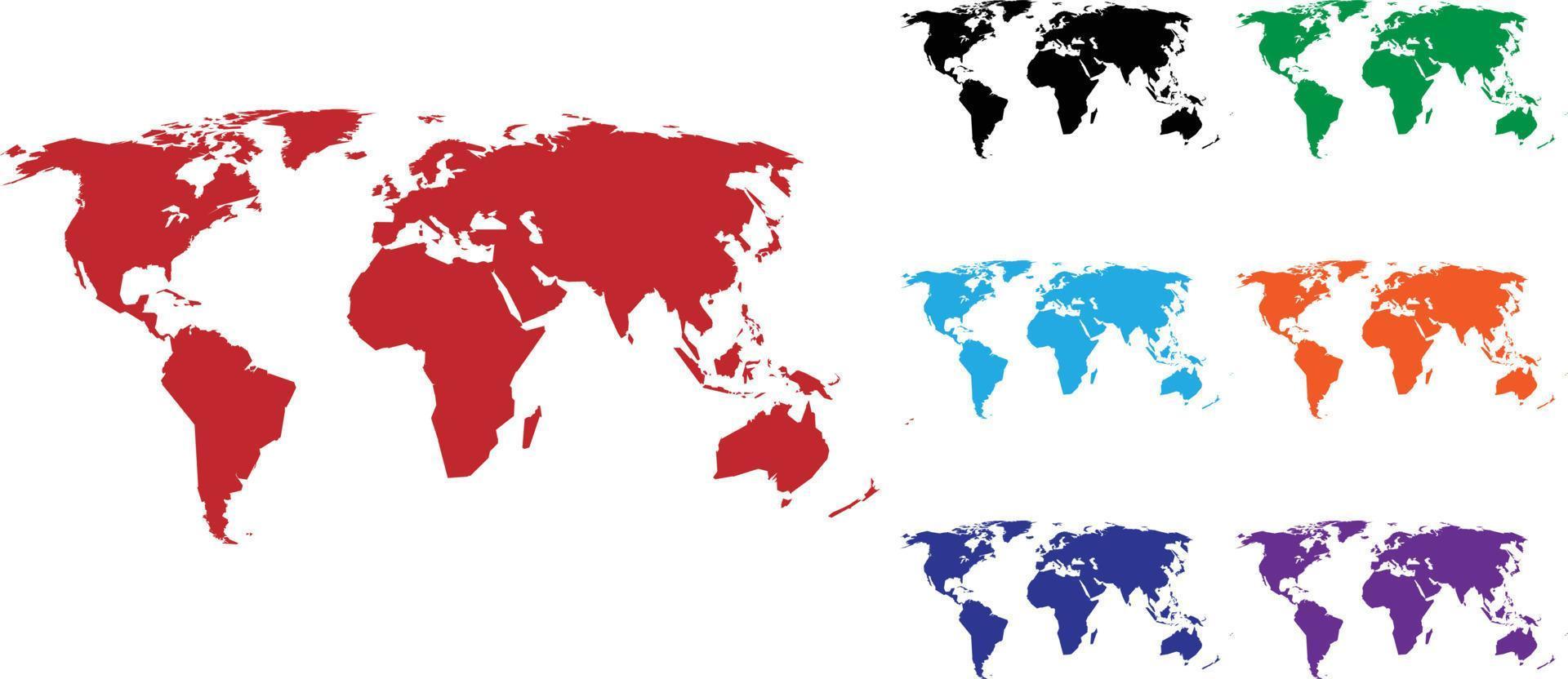 vector de mapa del mundo