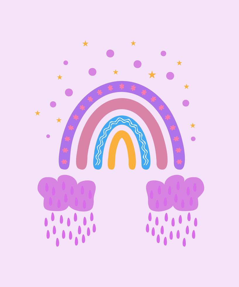 Free Vector  Rainbow background desktop wallpaper, cute vector